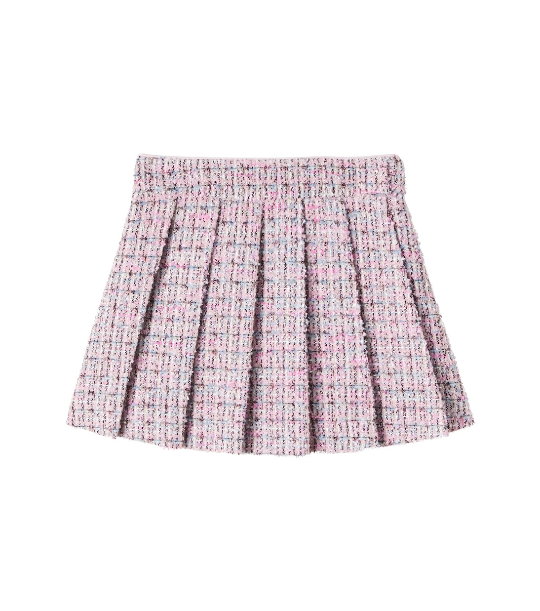Self-Portrait Kids - Bouclé pleated skirt