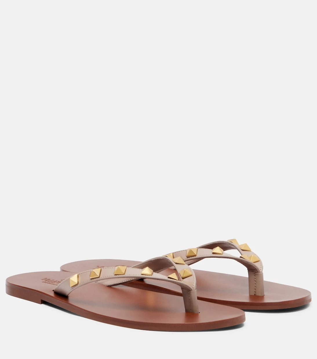 Valentino Garavani - Rockstud leather thong sandals