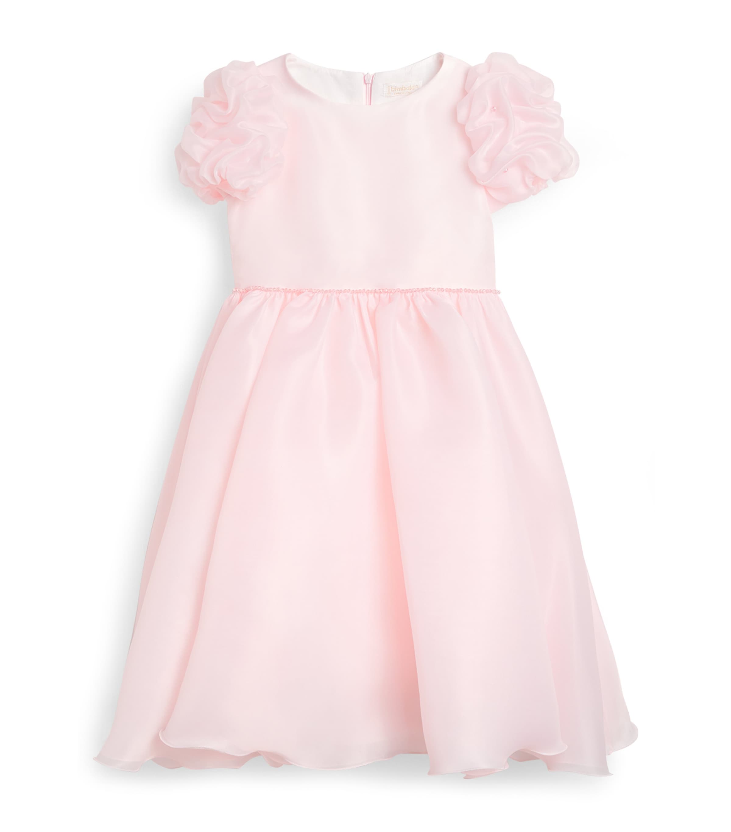 Pink Ruffle-Sleeve Dress (2-14 Years)