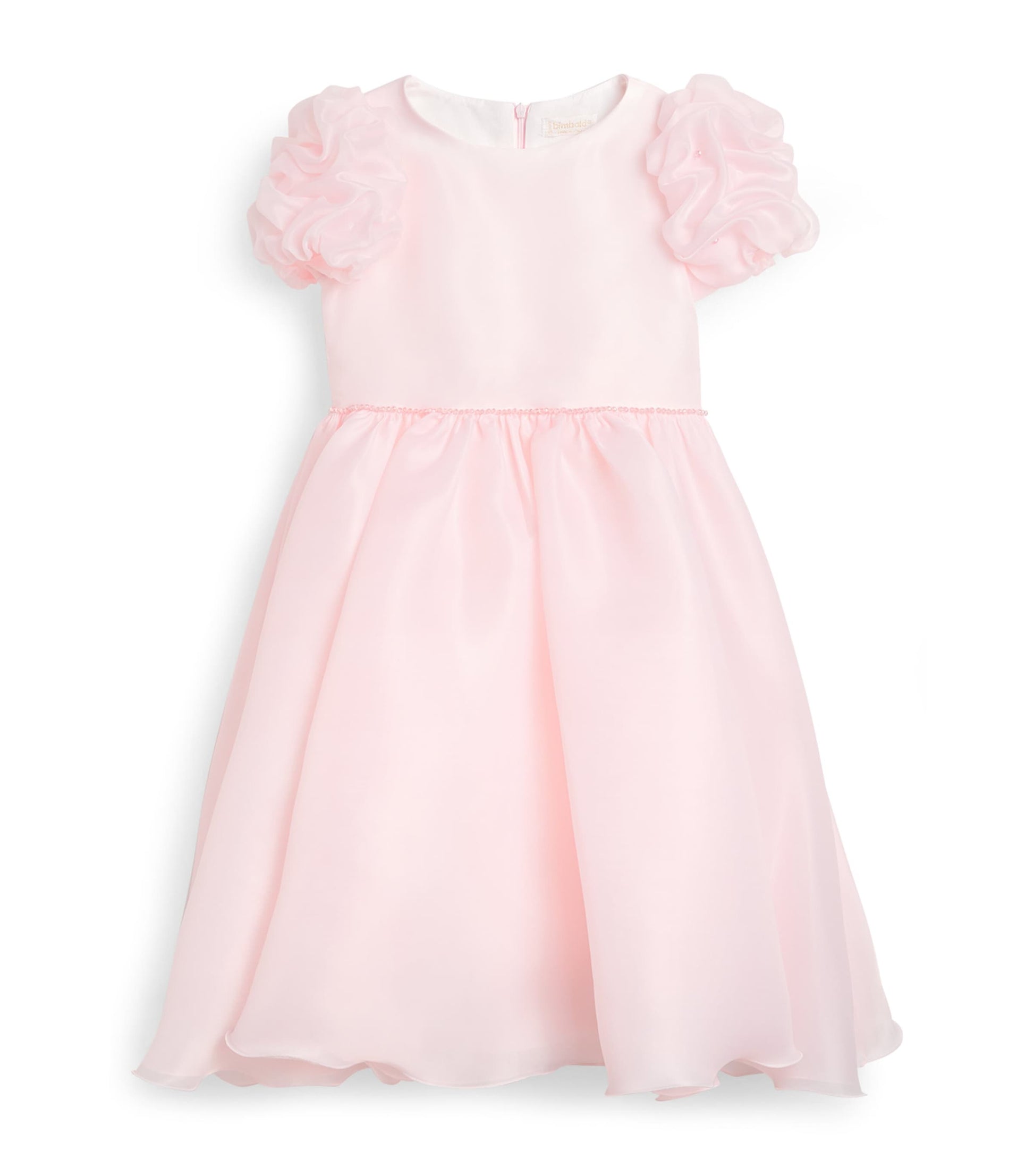 Pink Ruffle-Sleeve Dress (2-14 Years)