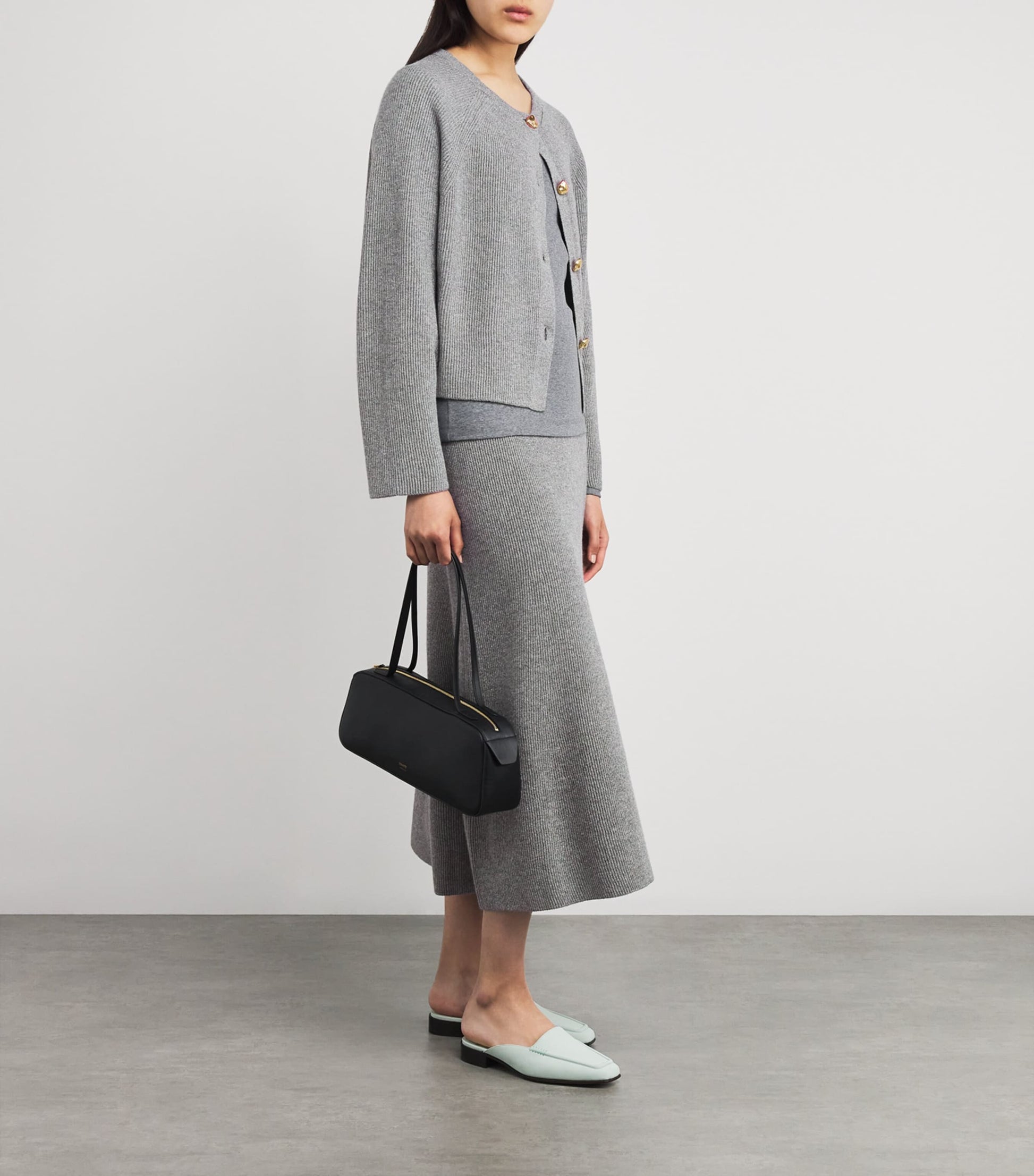 Fabiana Filippi Merino Wool-Blend Midi Skirt