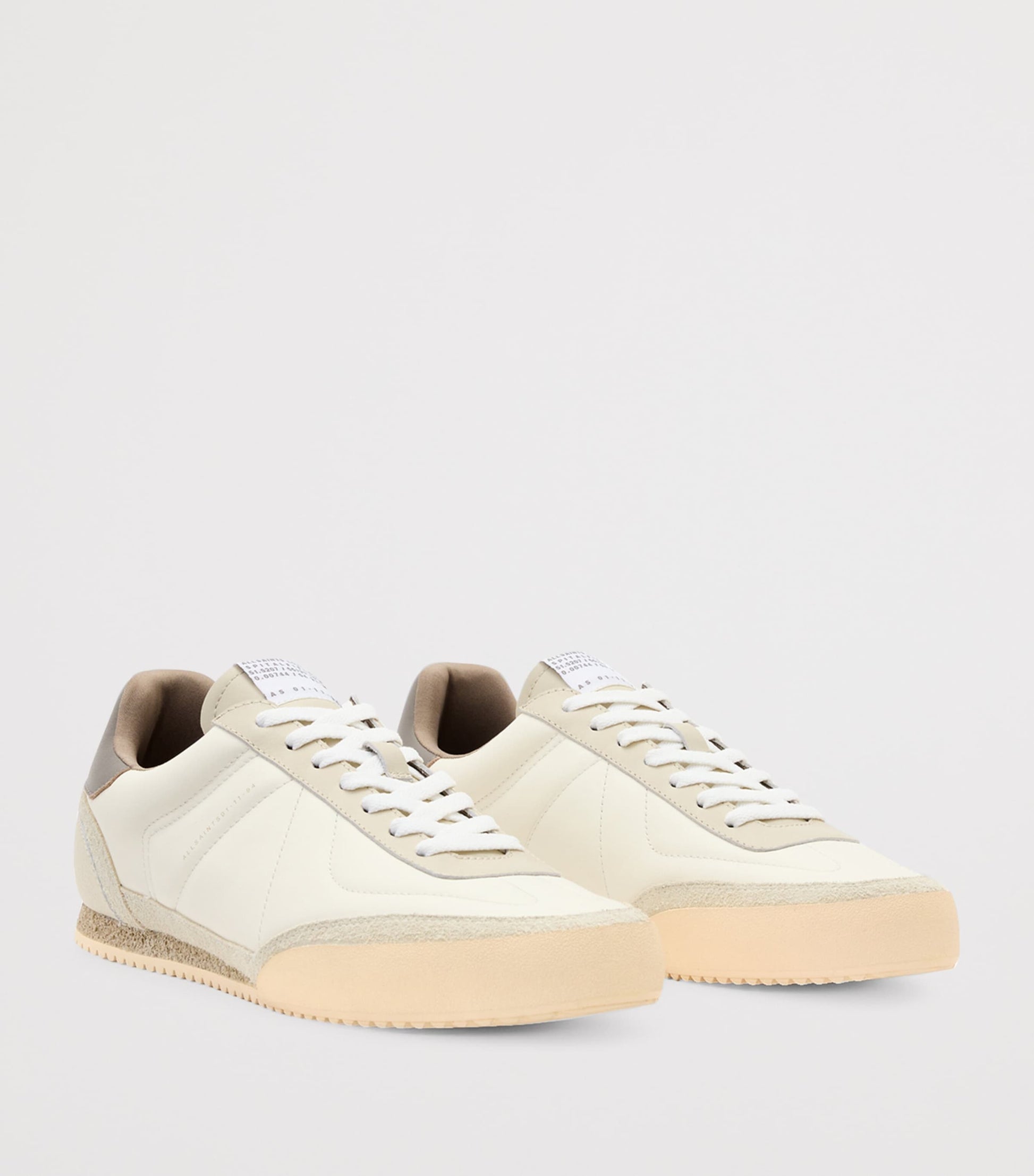Leather Harri Low-Top Sneakers CHALK WHITE