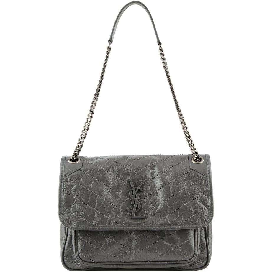 Saint Laurent Grey Medium Niki Shoulder Bag