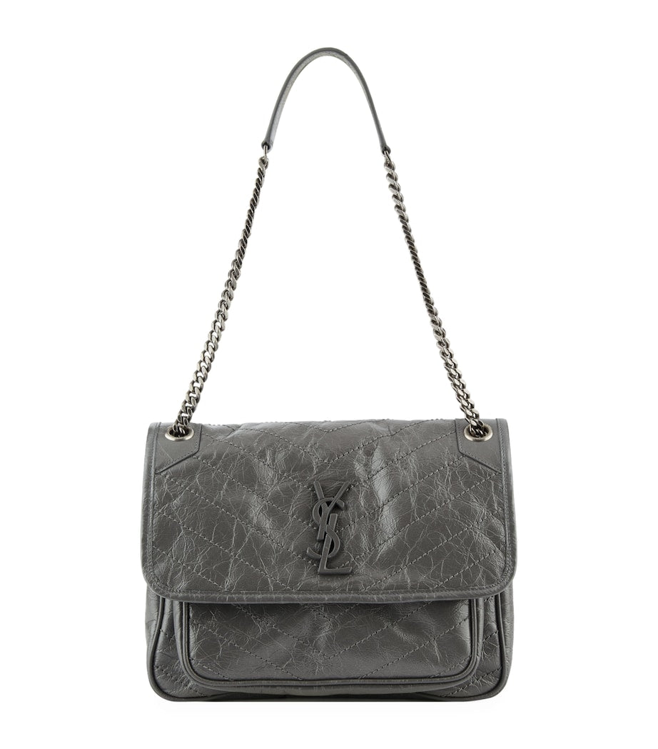 Saint Laurent Grey Medium Niki Shoulder Bag