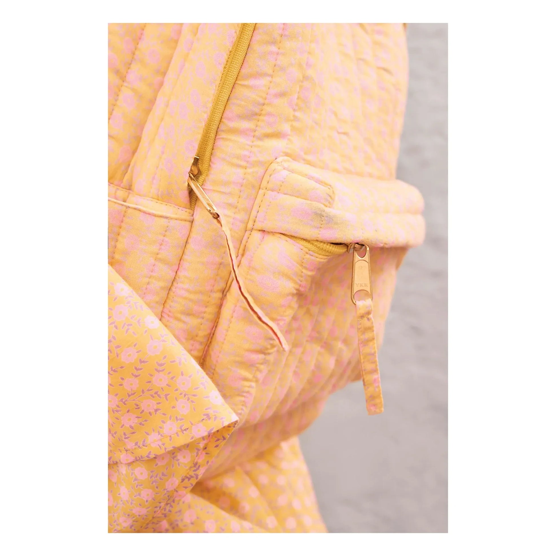 Bonton - PM Fleuri Backpack | Yellow