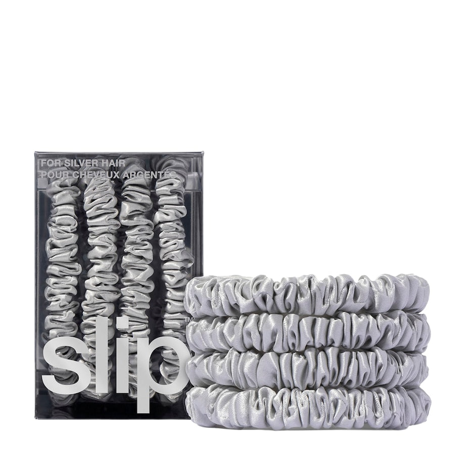 Pure Silk Skinny Scrunchies (Set of 4)