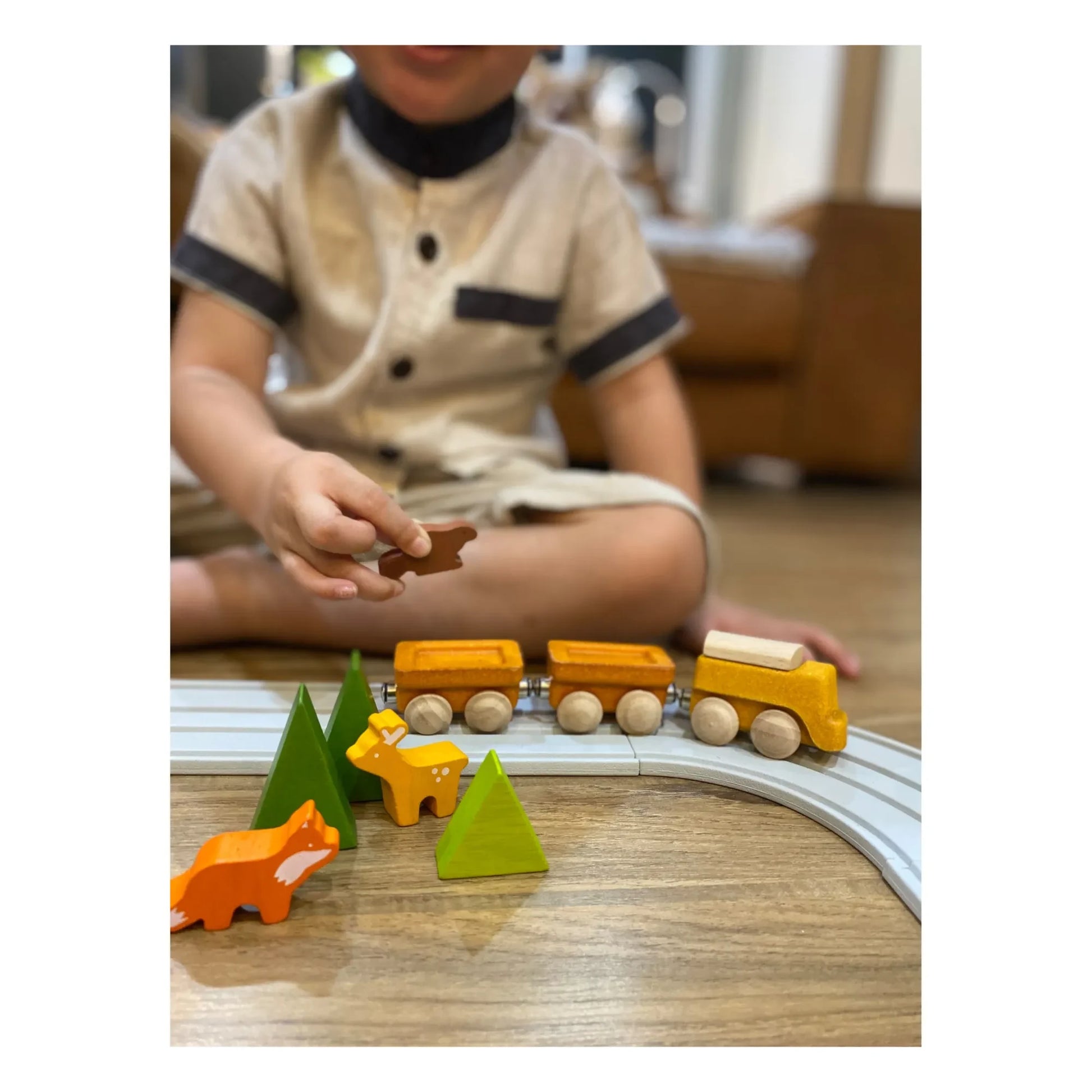 Plan Toys - Wooden Cargo Train