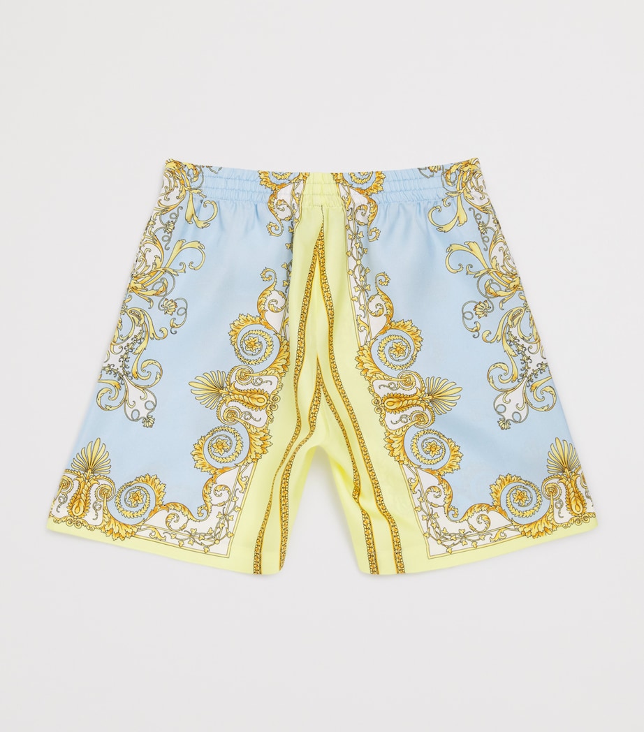 Versace Kids Silk Barocco Shorts (12 Months - 5 Years)