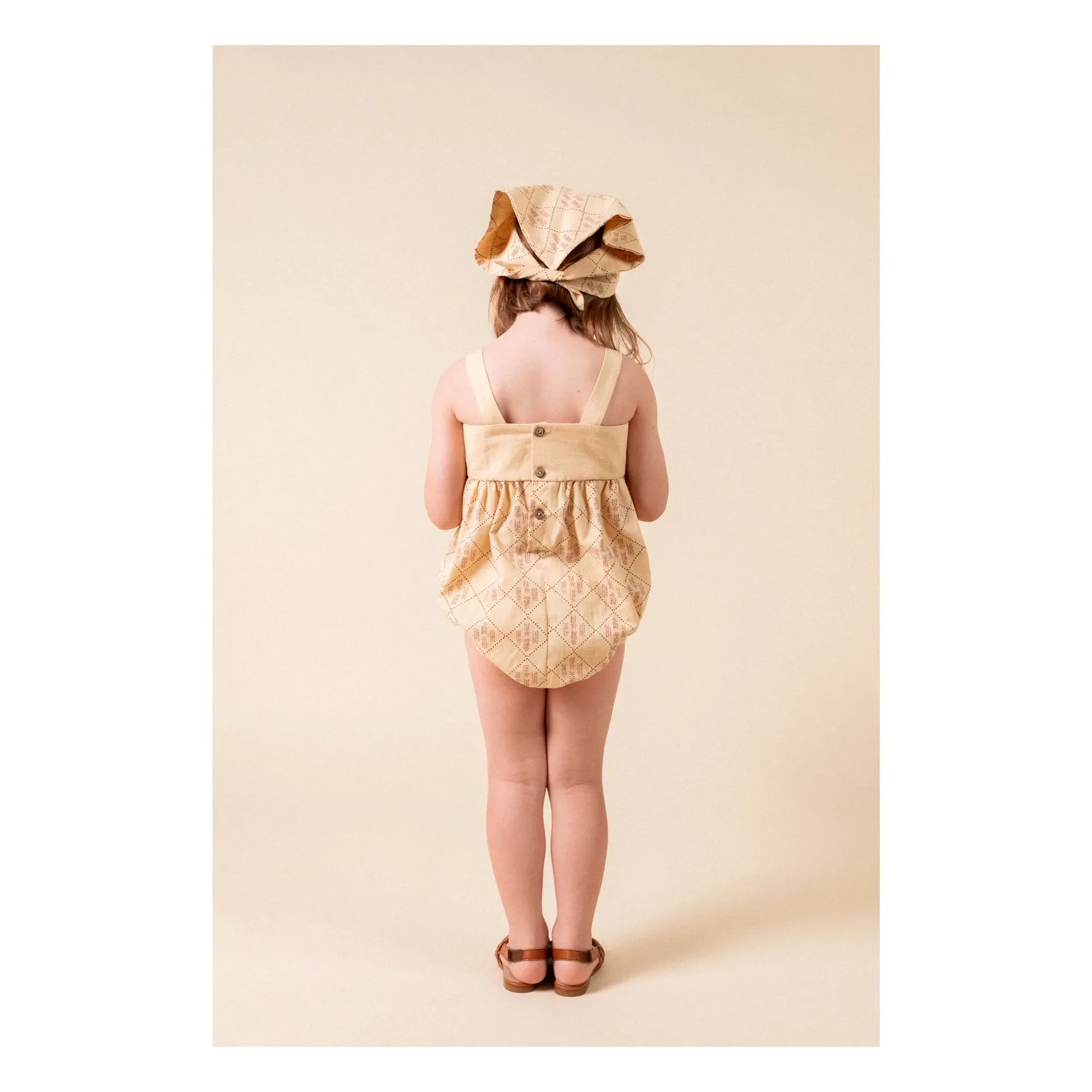 birinit - Castelflorite embroidered romper | Honey