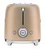 Smeg '50s Style 2-Slot Toaster - Matte Champagne
