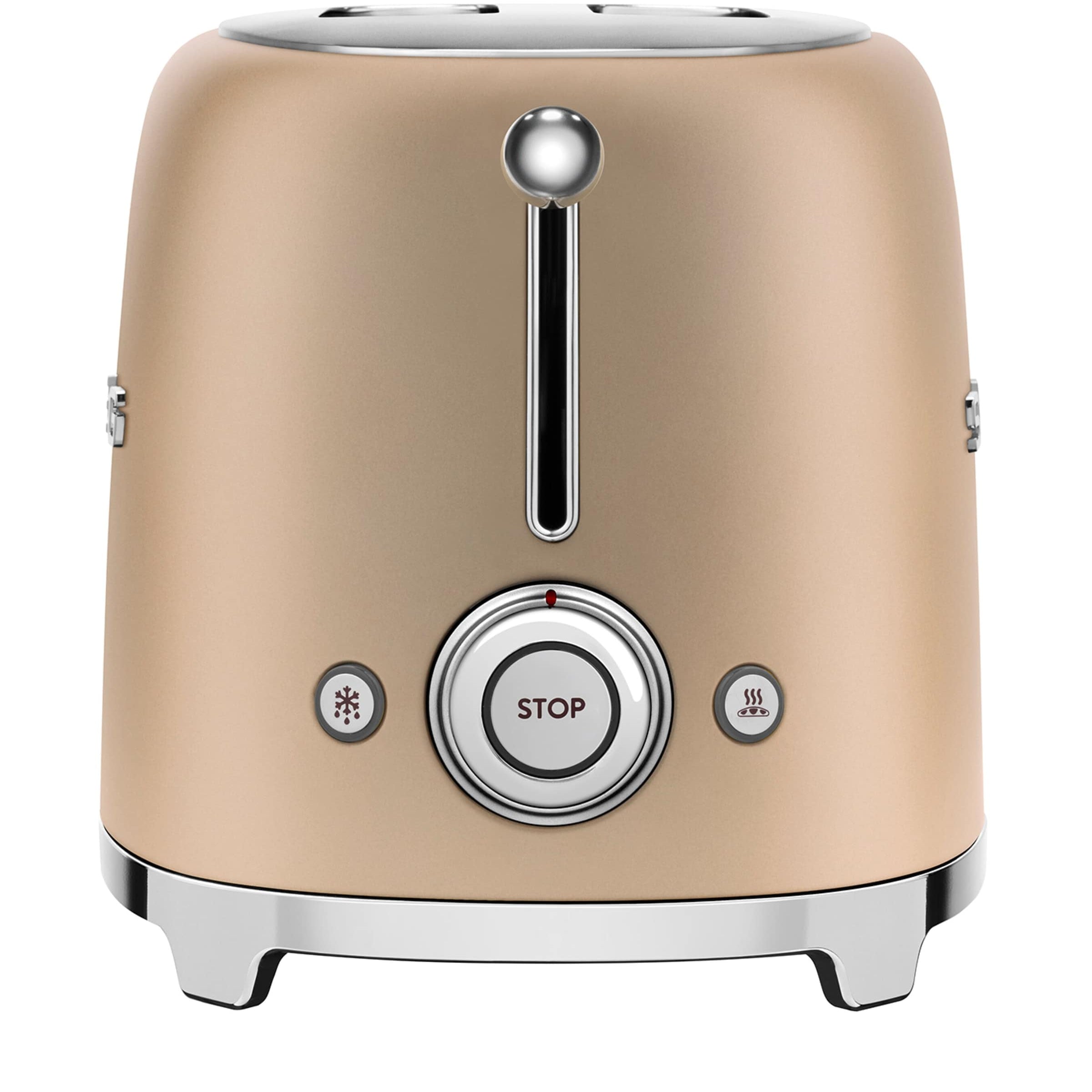 Smeg '50s Style 2-Slot Toaster - Matte Champagne