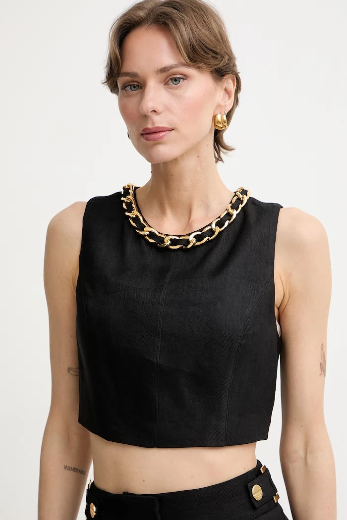 Elisabetta Franchi ленен дамски блузон