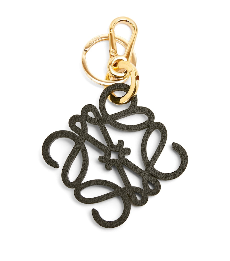 Orange Leather Anagram Charm