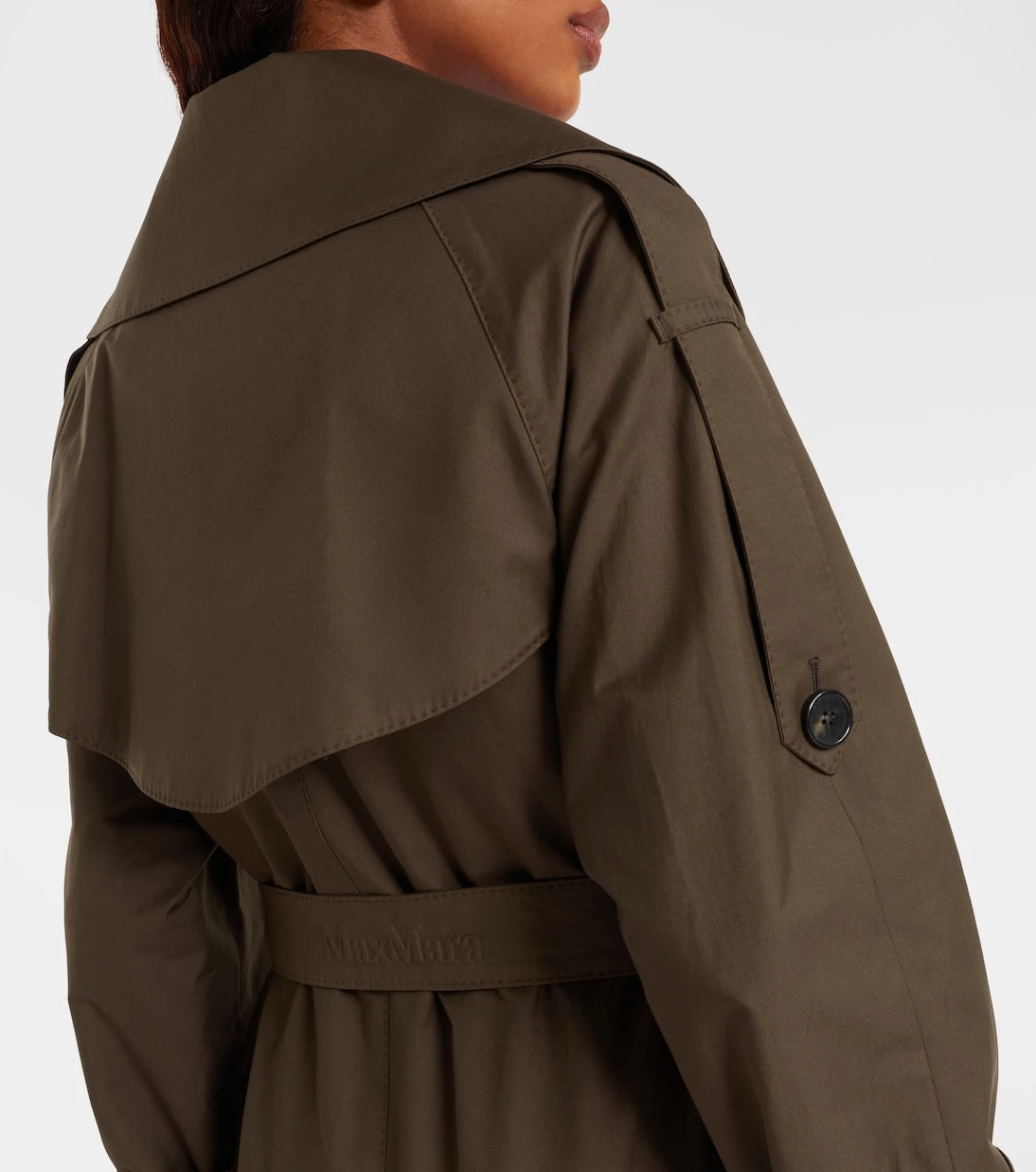 Max Mara - The Cube cotton-blend twill trench coat