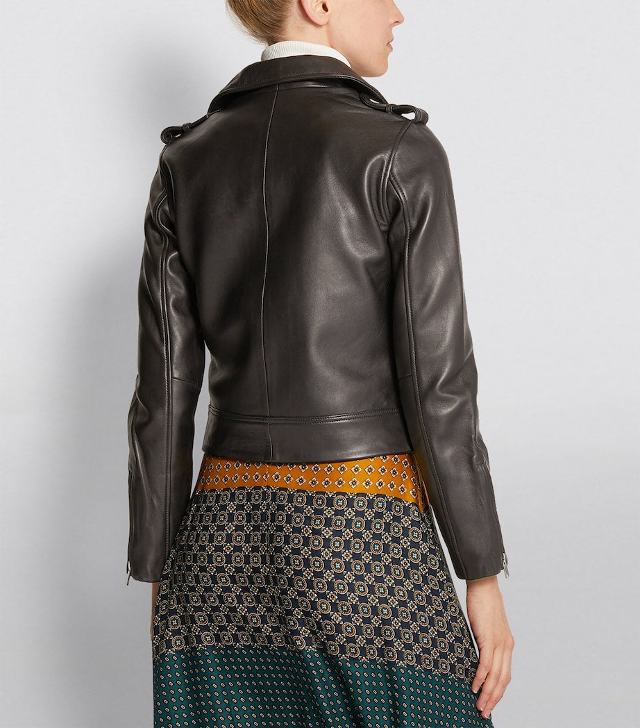 Claudie Pierlot Black Leather Jacket