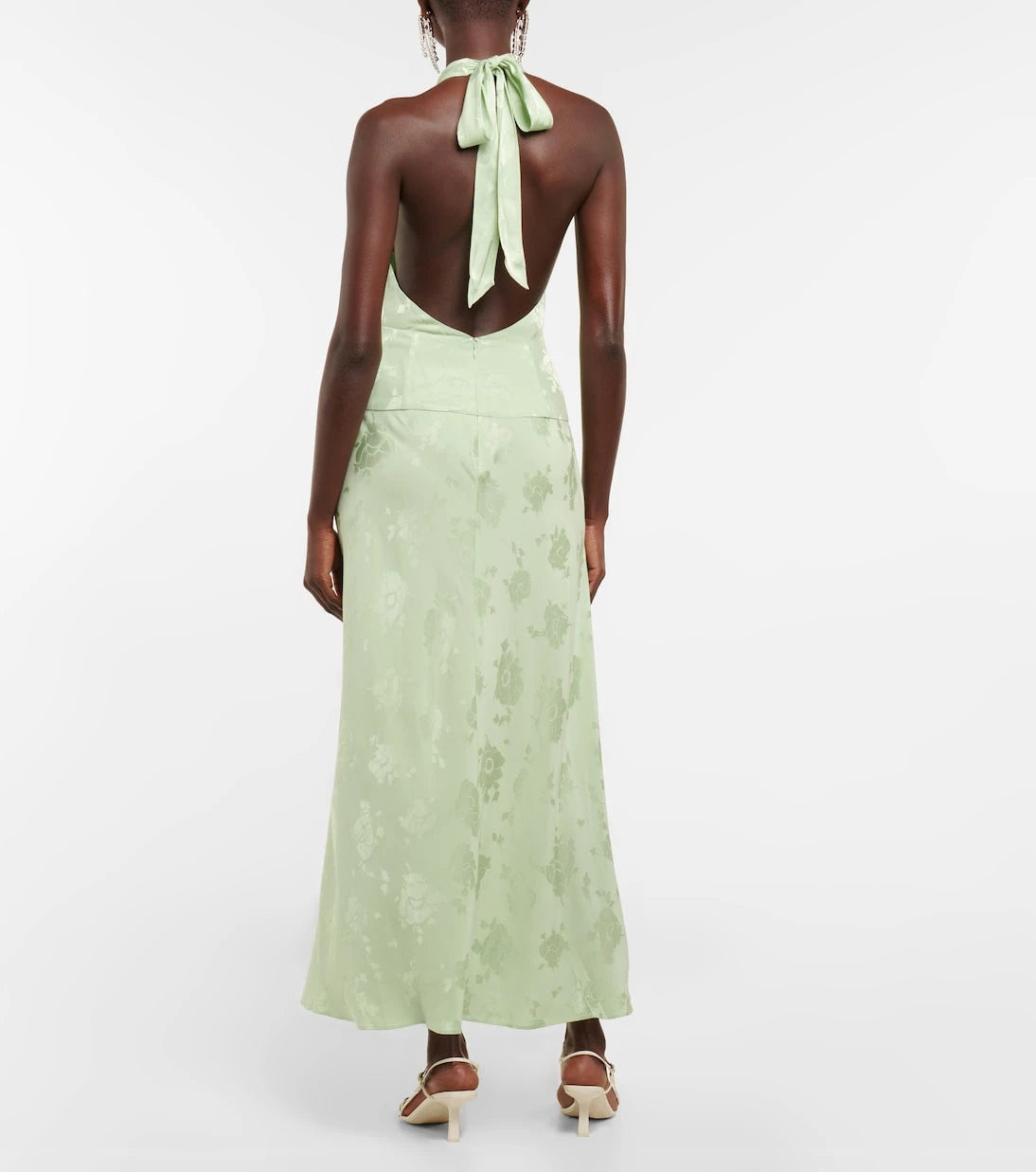 Rixo - Kendra floral halterneck dress