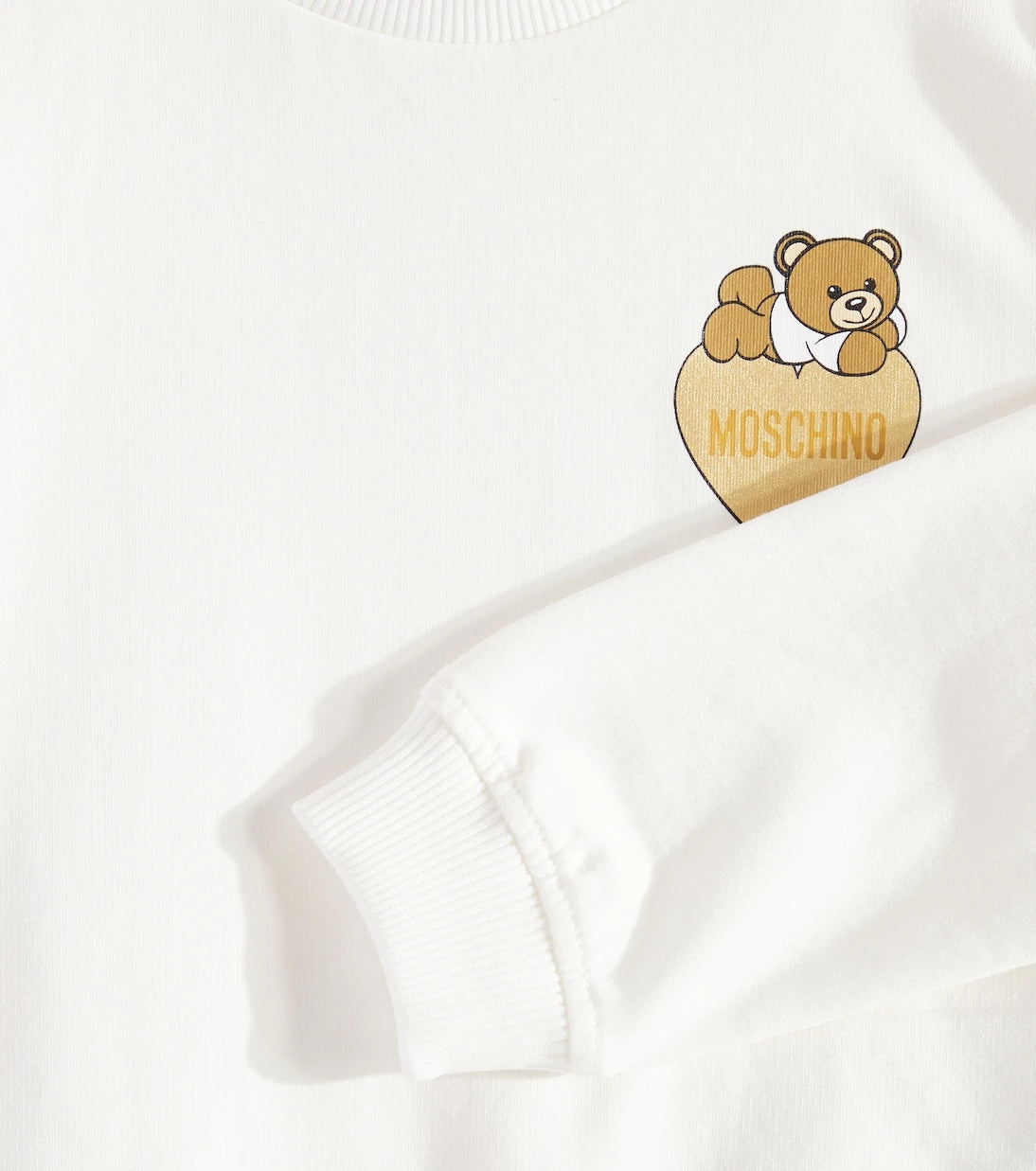 Moschino Kids - سويت شيرت من مزيج القطن المطبوع