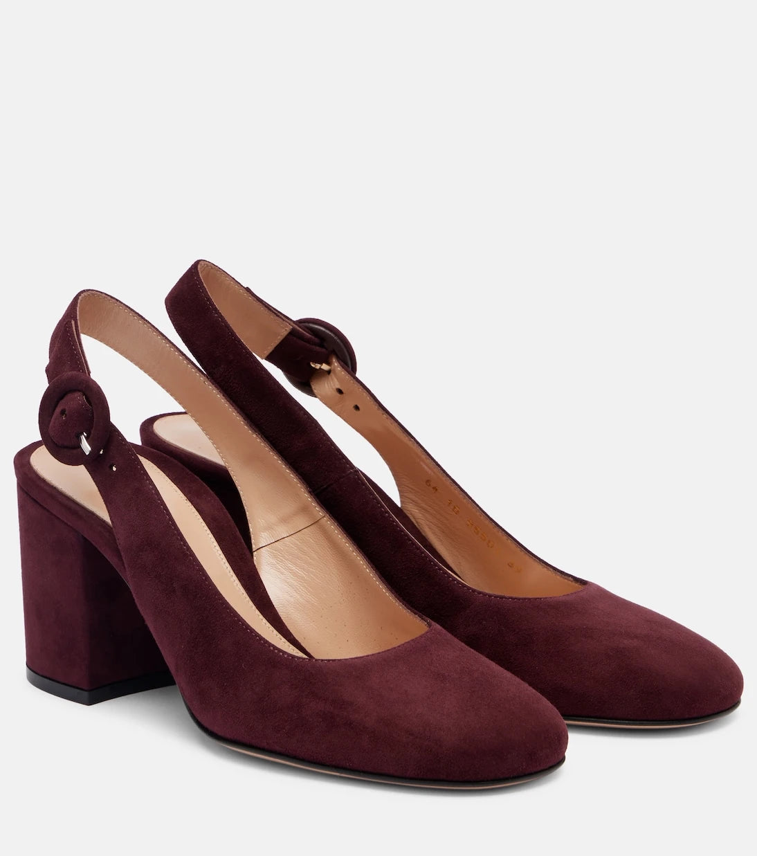 Gianvito Rossi - Joelle suede slingback pumps