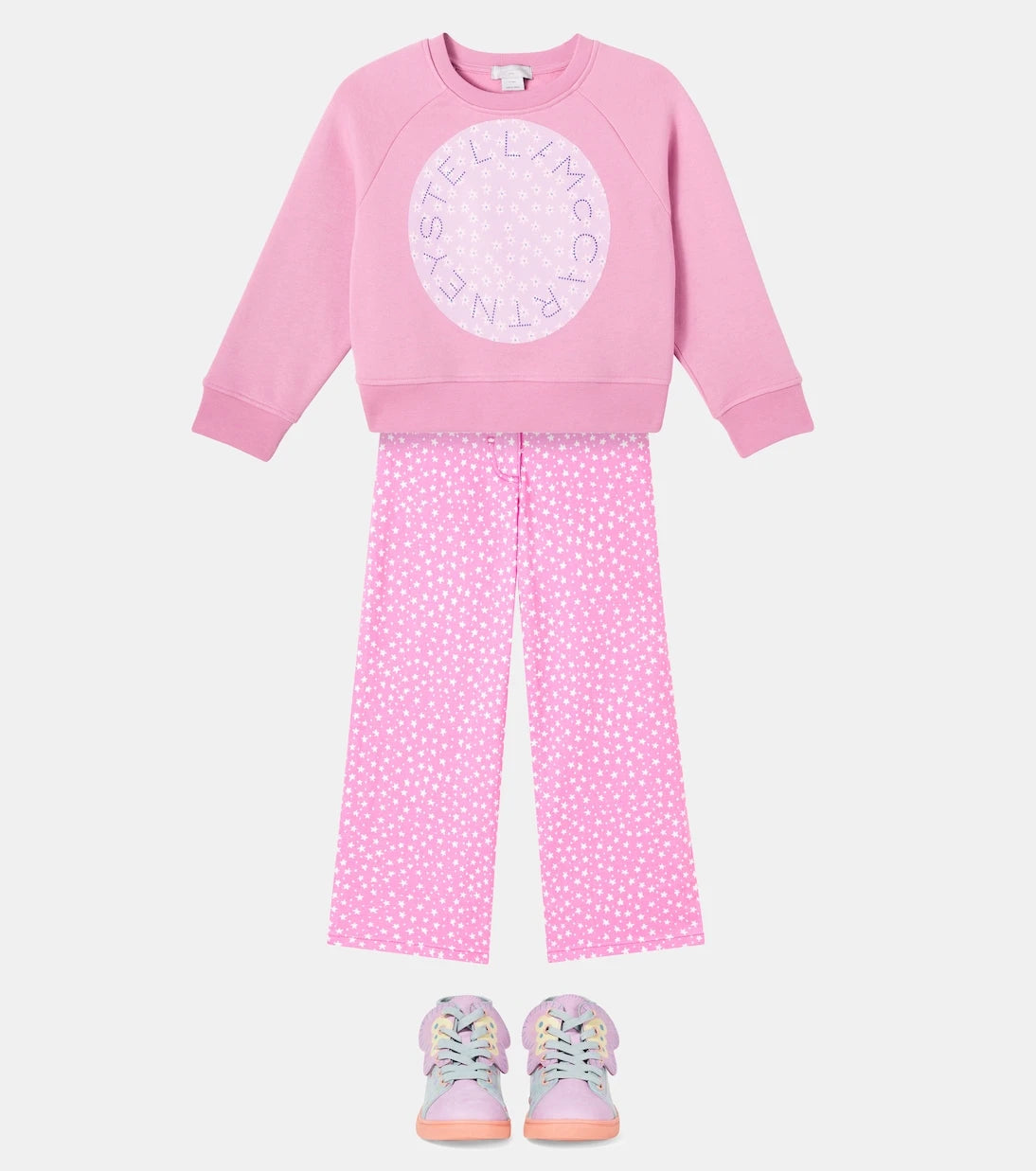 Stella McCartney Kids - Printed wide-leg jeans