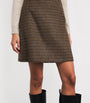 Weekend Max Mara Purple Wool-Blend A-Line Skirt