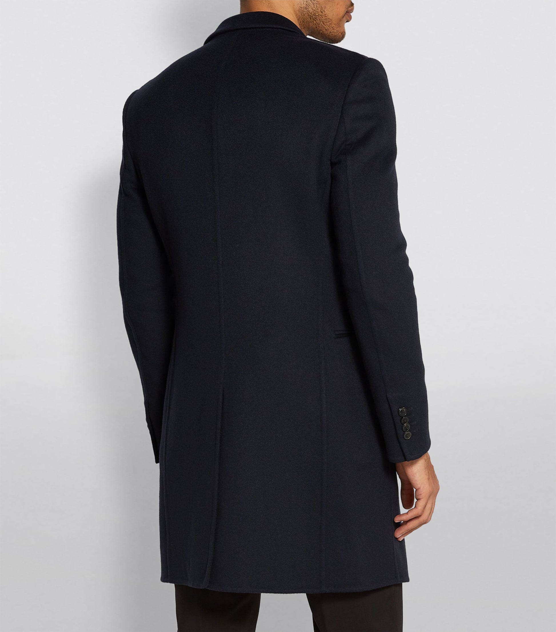 Blue Cashmere Overcoat