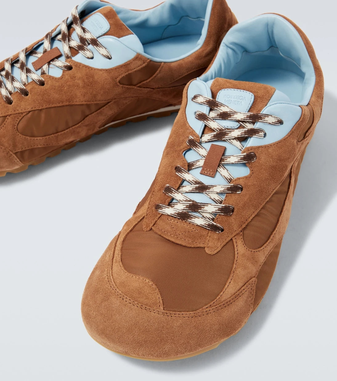 Bottega Veneta - Orbit Flash suede-trimmed sneakers