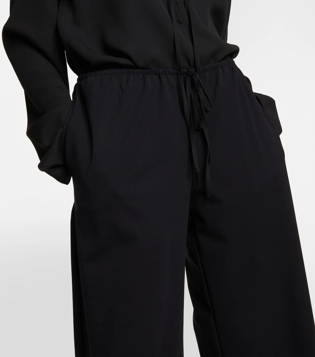 The Row - Bariem low-rise jersey wide-leg pants
