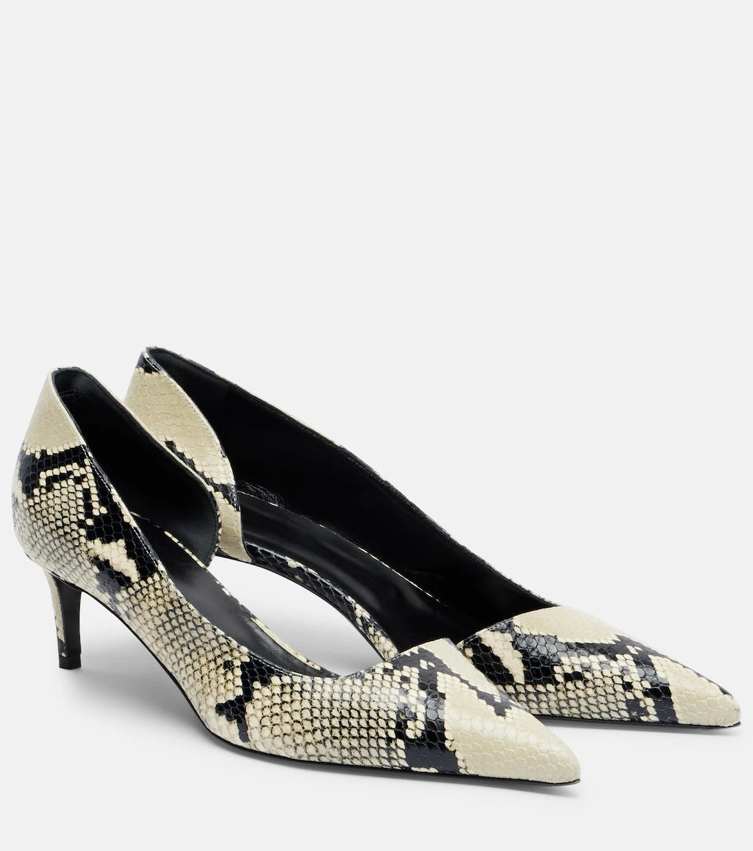 Khaite - Jett D'Orsay 45 leather pumps