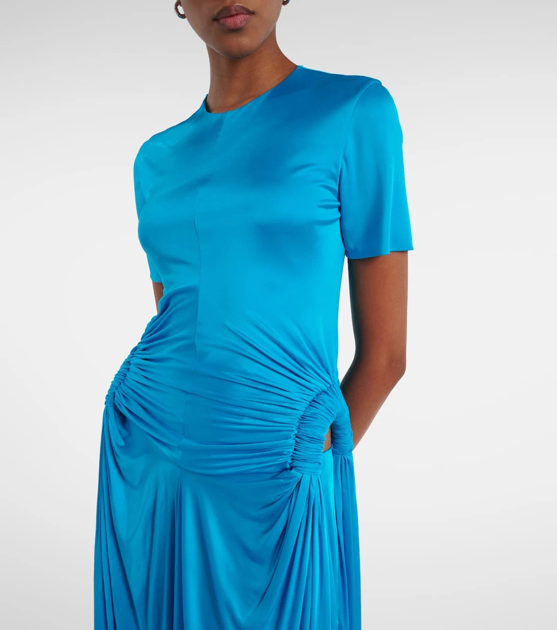 Loewe - Cutout draped jersey maxi dress