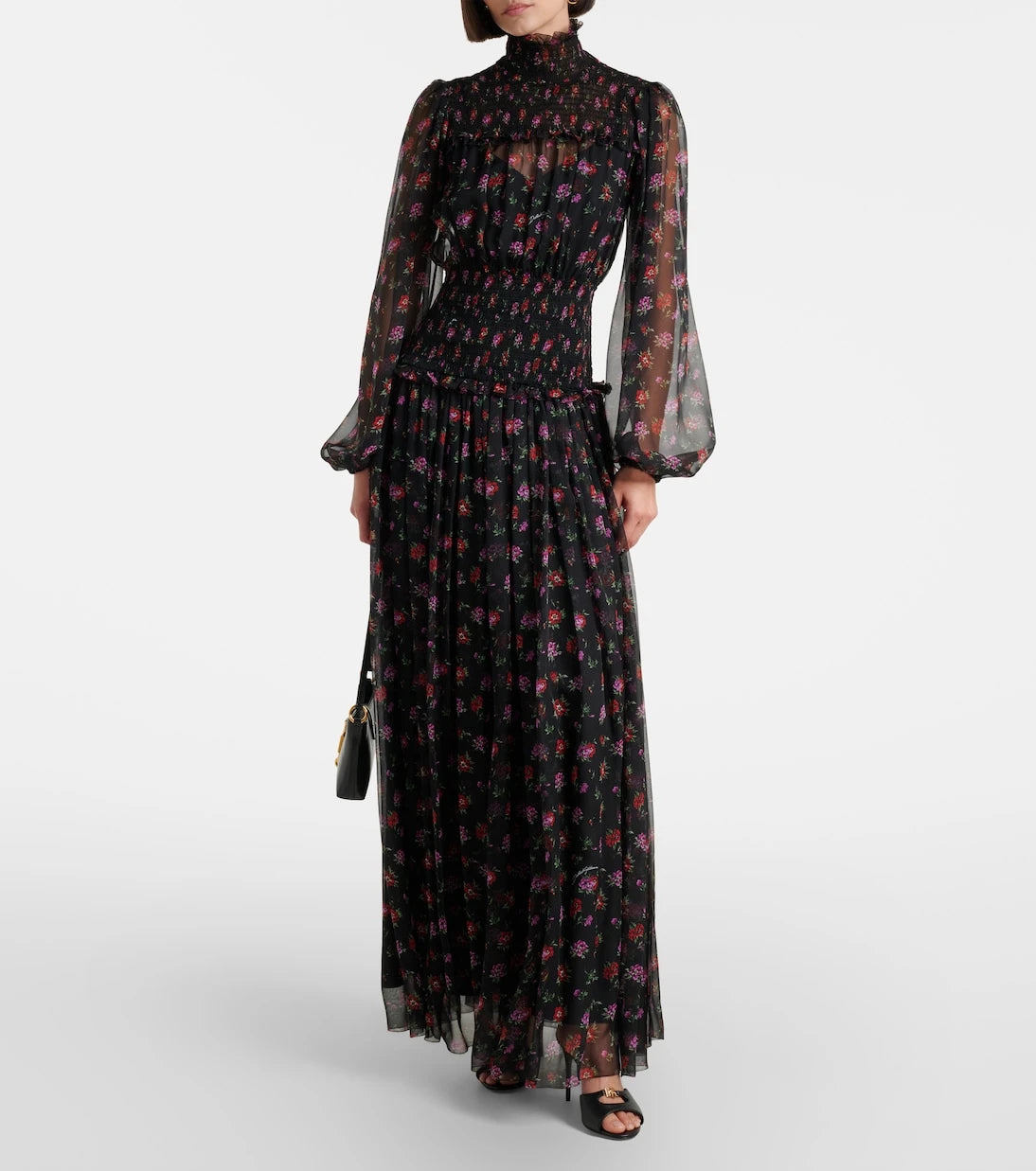 Dolce&Gabbana - Floral silk chiffon maxi dress