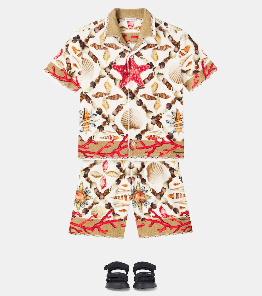 Dolce&Gabbana Kids - قميص قطني مطبوع
