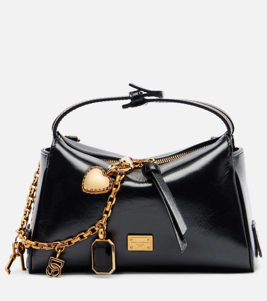Dolce&Gabbana - Vittoria Small leather top-handle bag