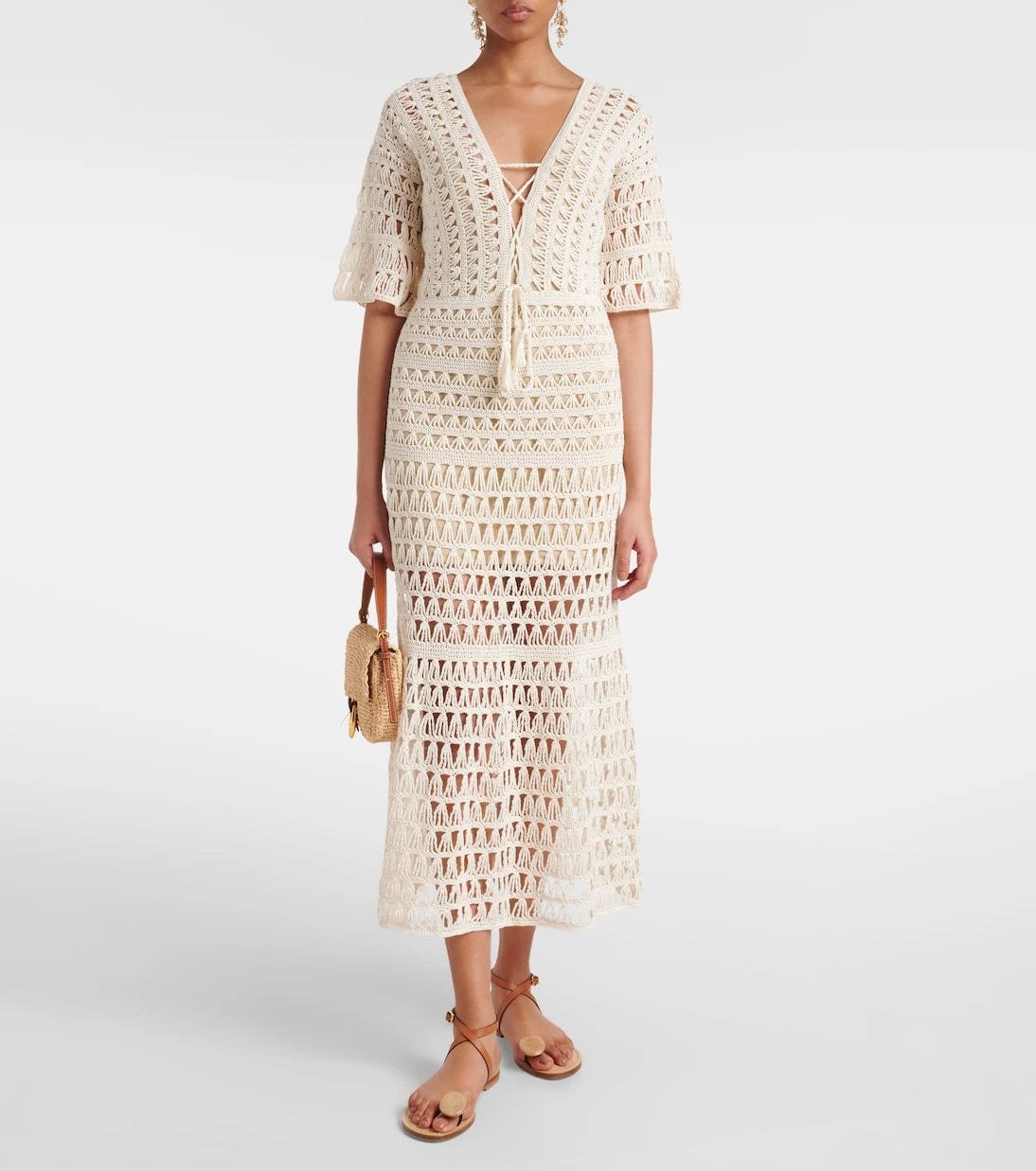 Anna Kosturova - Crochet cotton maxi dress