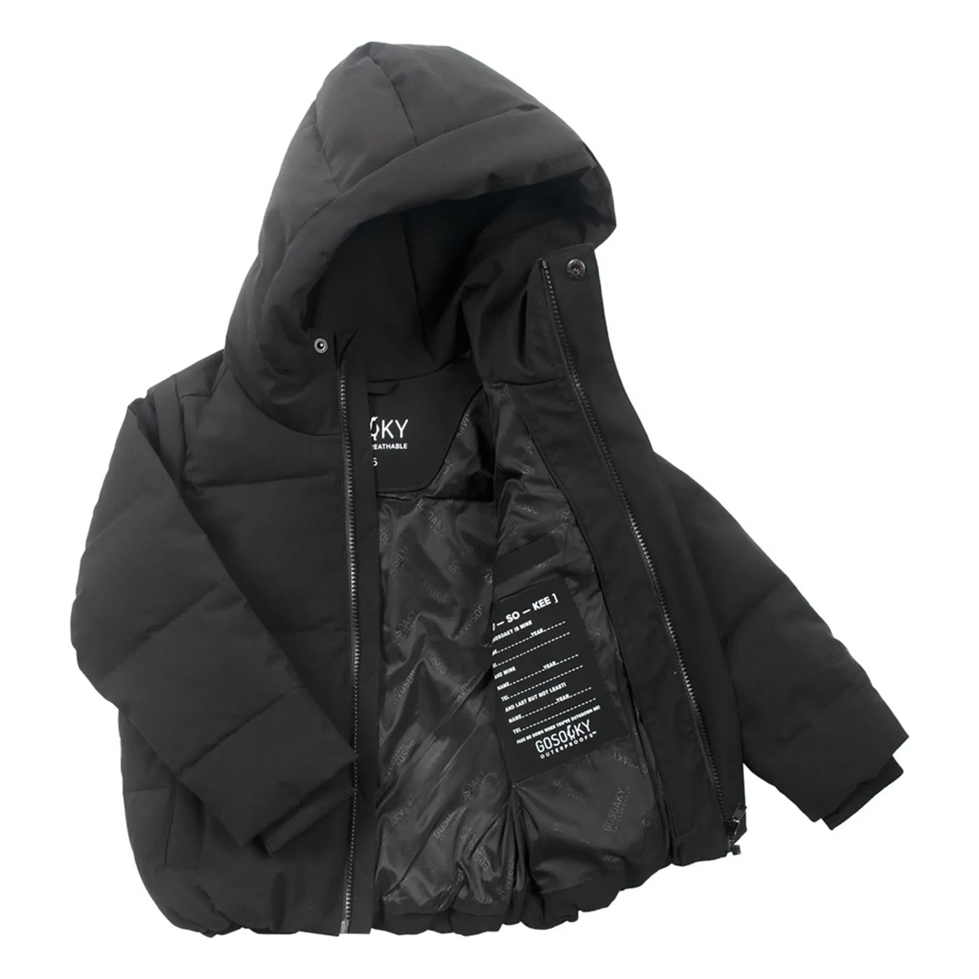 Gosoaky - Dragon Eye waterproof jacket | Black