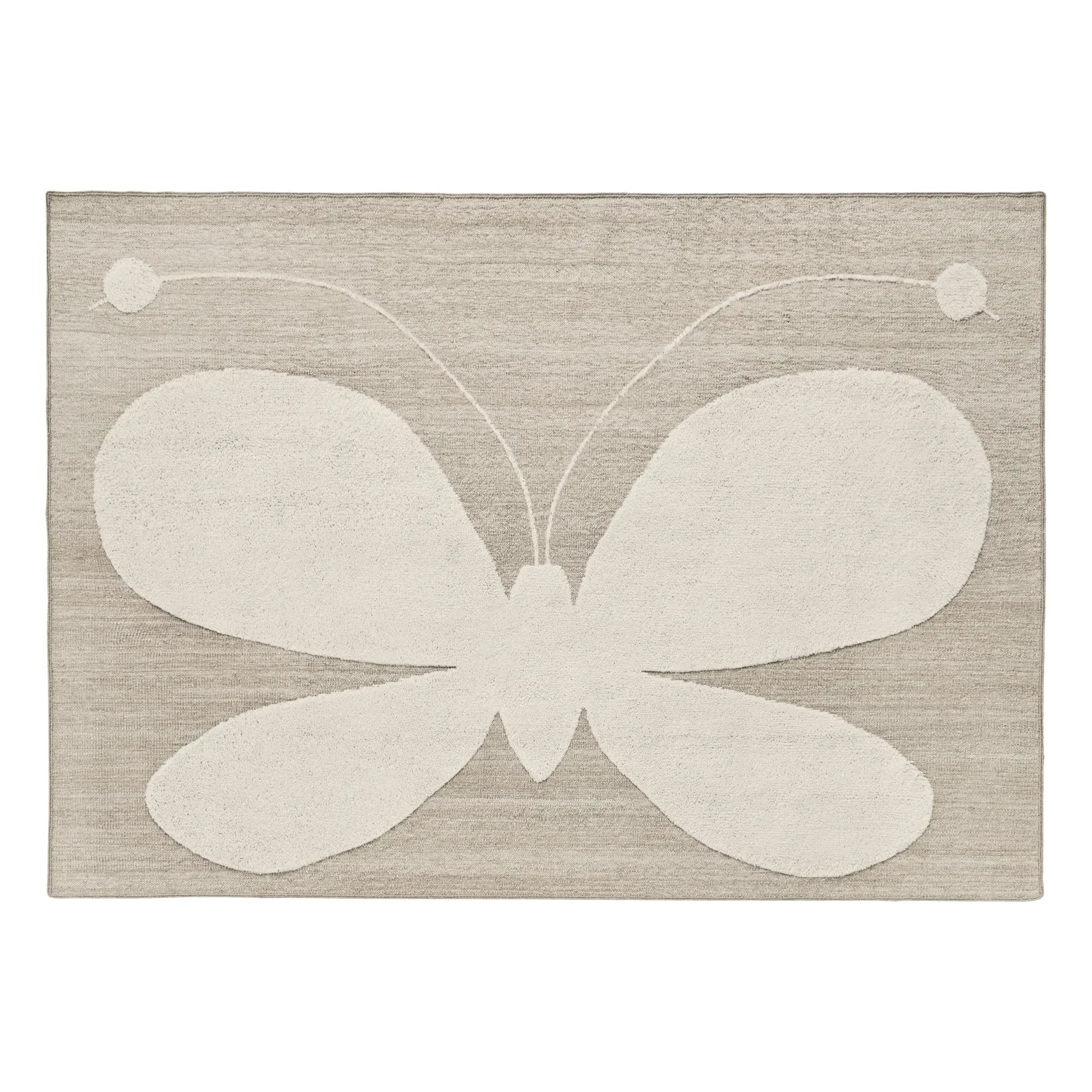 Nanimarquina - Butterfly wool rug, Lucia Eames | Beige