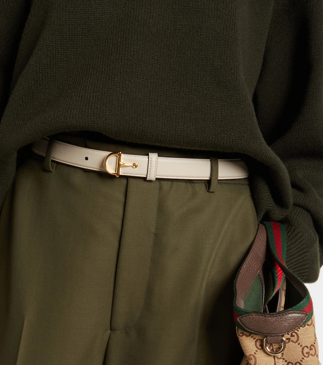 Gucci - Horsebit leather belt