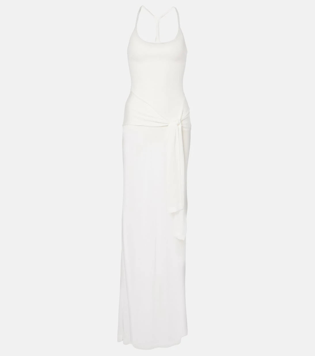 Jacquemus - La Robe Maille Nodo sheer gown