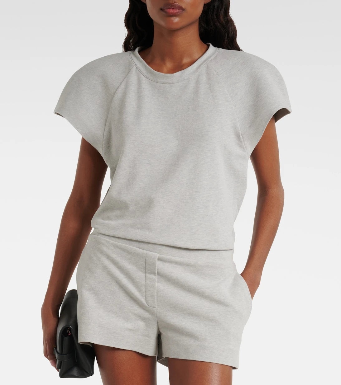 Norma Kamali - Bomber cotton-blend bodysuit