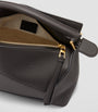 LOEWE Grey Small Leather Puzzle Edge Top-Handle Bag