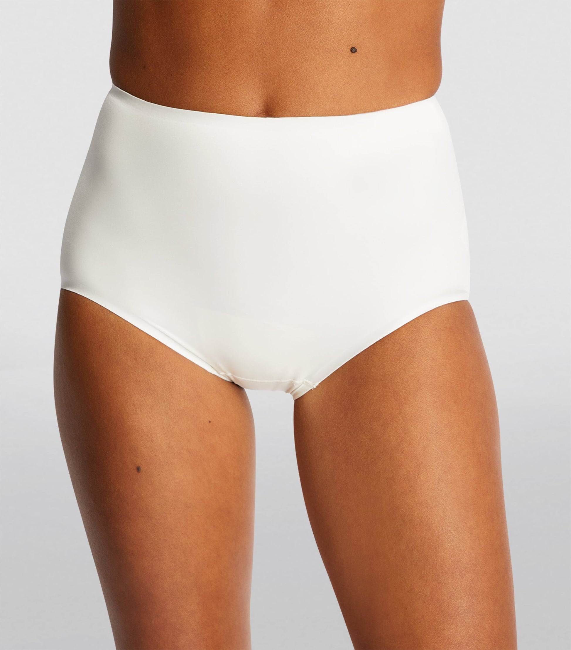 White Satin Shaping Briefs - Light Control