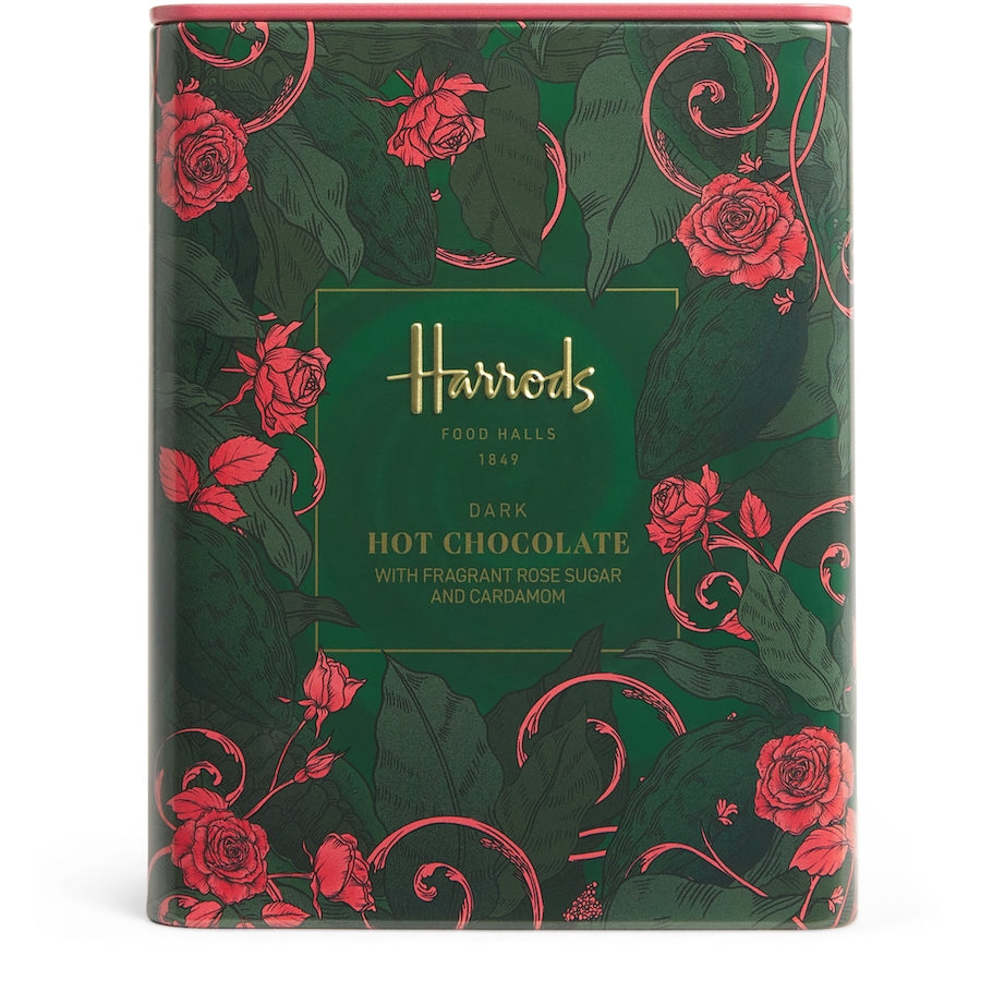 Harrods Dark Hot Chocolate with Rose and Cardamom (250g)
