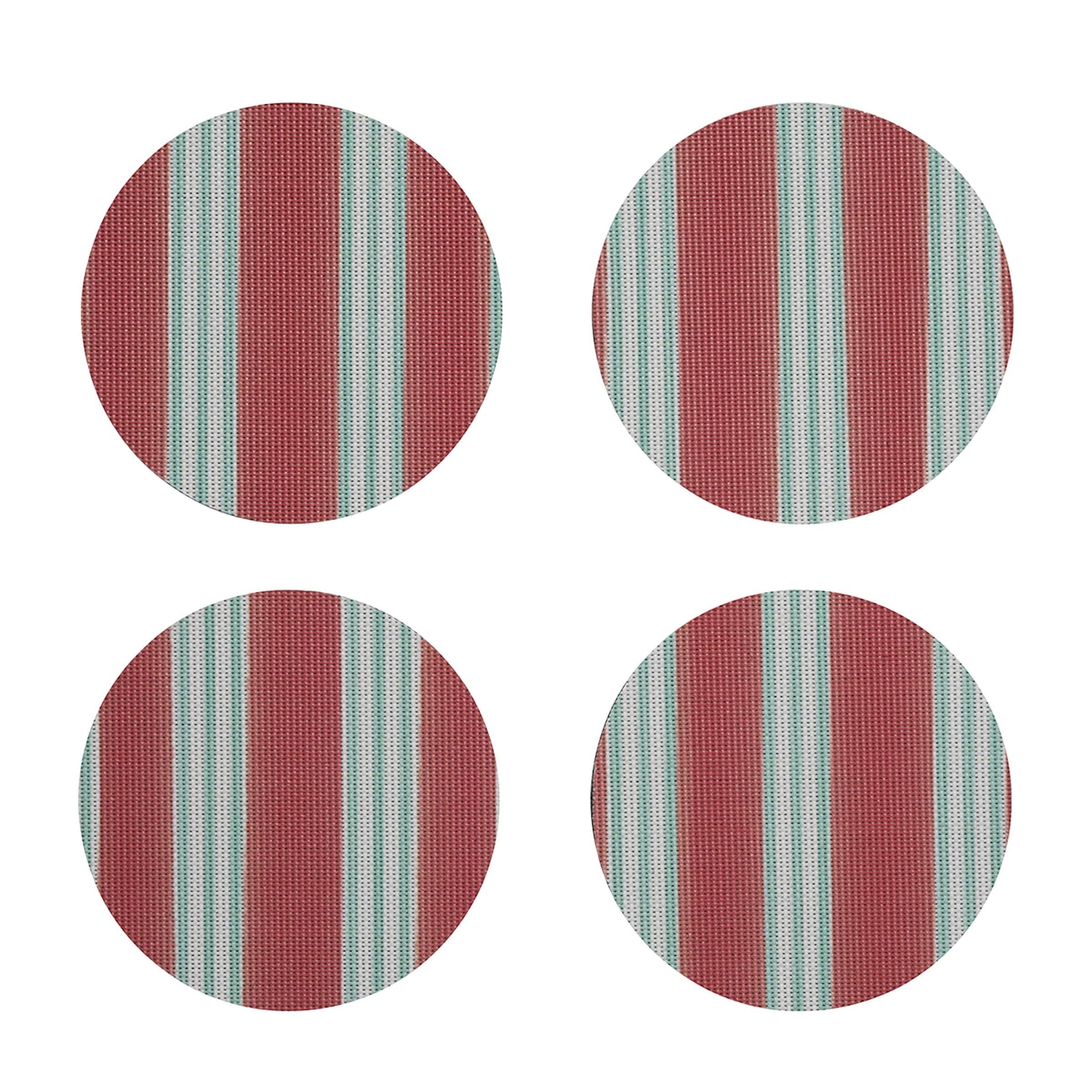 Chilewich x Meri Meri Festive Stripes Coasters (Set of 4)