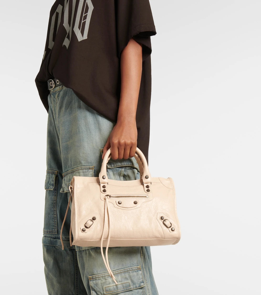 Balenciaga - حقيبة توتي Le City Small جلدية