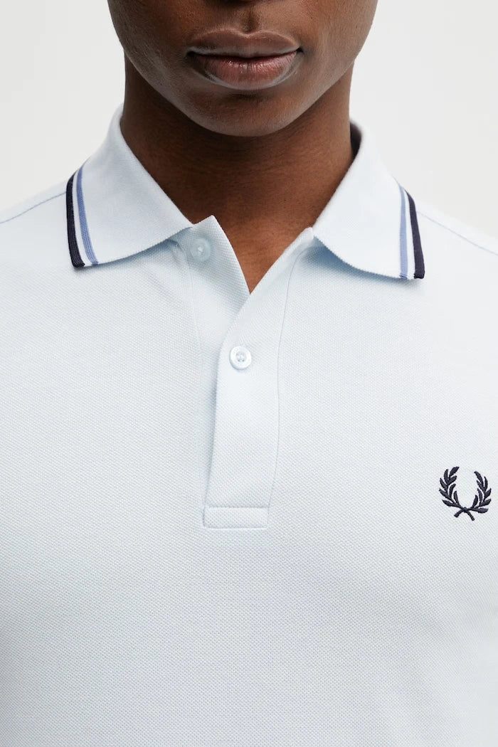 Памучна тениска с яка Fred Perry