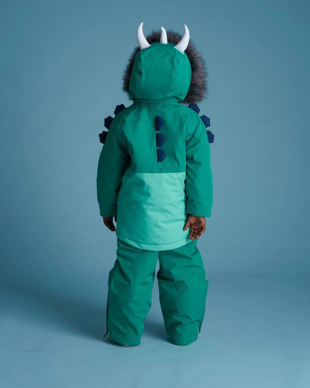 Roarsome - Dino faux fur-trimmed ski jacket