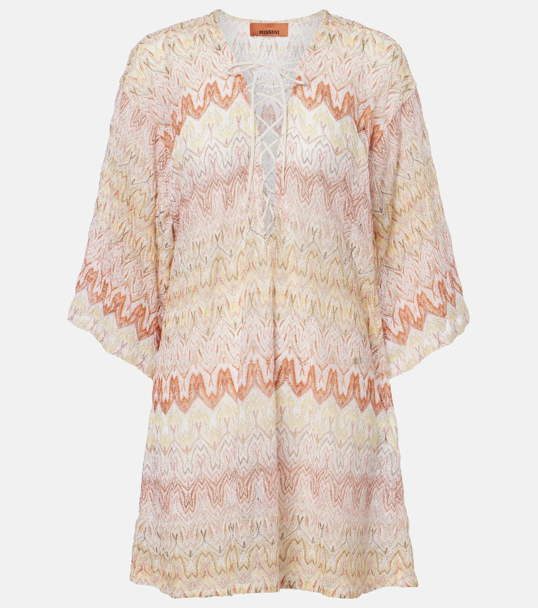 Missoni - Zigzag lamé beach cover-up