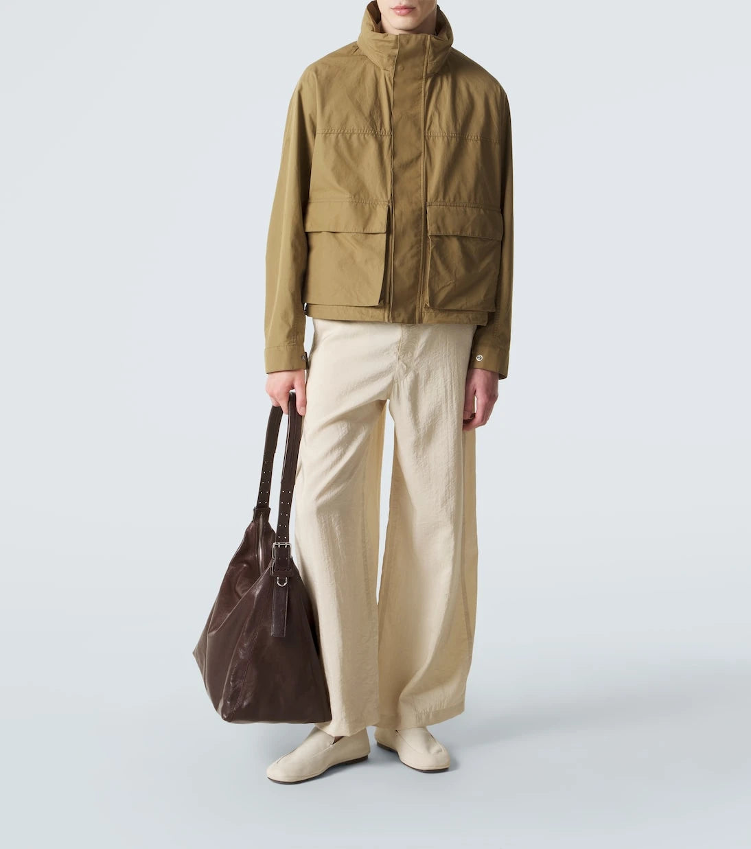 Lemaire - Belted leather shoulder bag