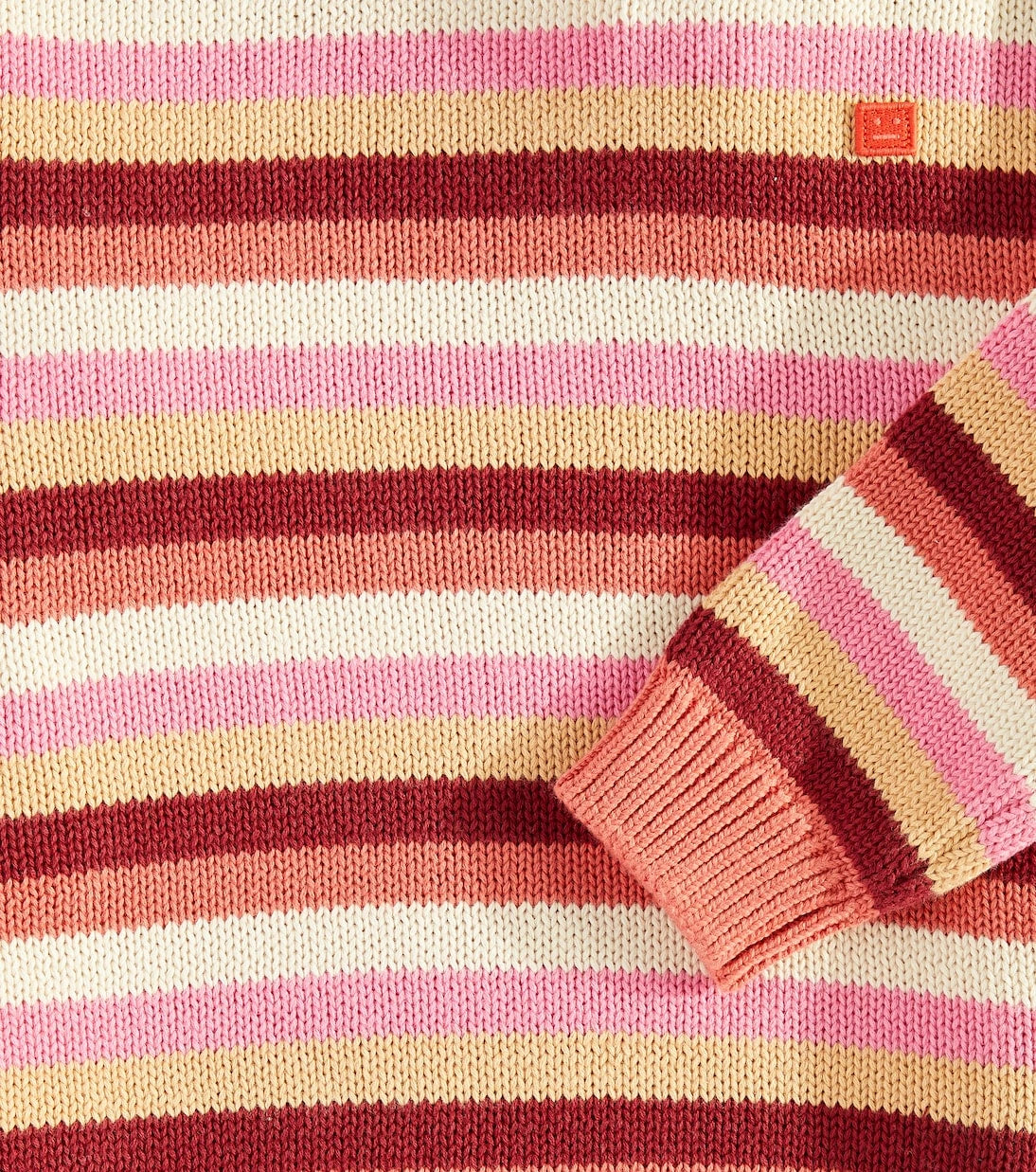 Acne Studios Kids - Face striped cotton sweater