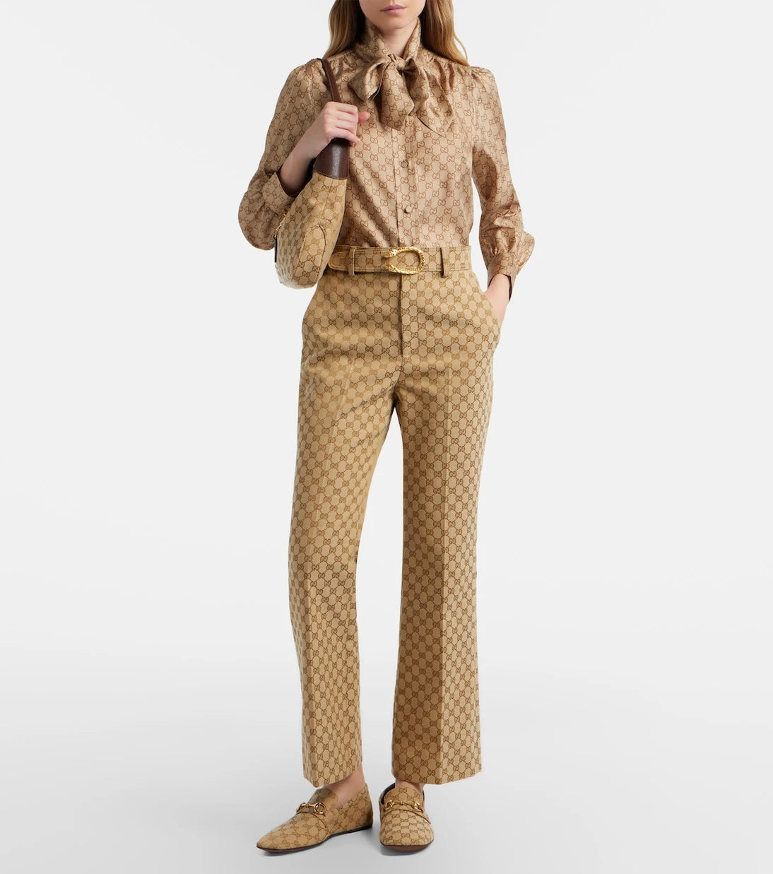 Gucci - Horsebit GG Canvas loafers