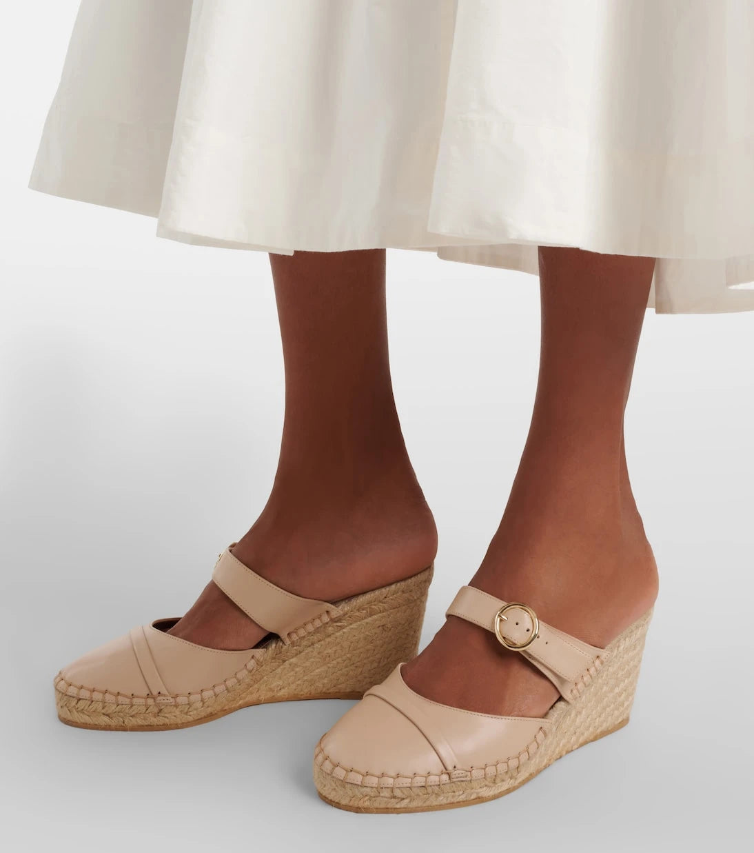 Malone Souliers - Farah leather espadrille wedges
